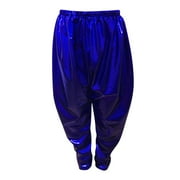 Ydojg Fashion Casual Pants For Girls Kids Metallic Harem Dance Pants Loose Fit For Modern Hop Street Dancewear 4-5 Years